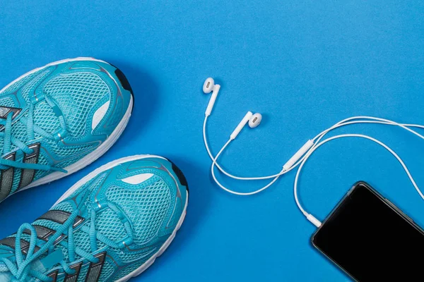 Pair Light Blue Sneakers — Stock Photo, Image