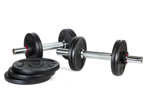 Dumbbells Isolated View — Stock Photo, Image