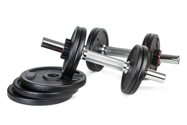 Dumbbells Isolated View — Stock Photo, Image