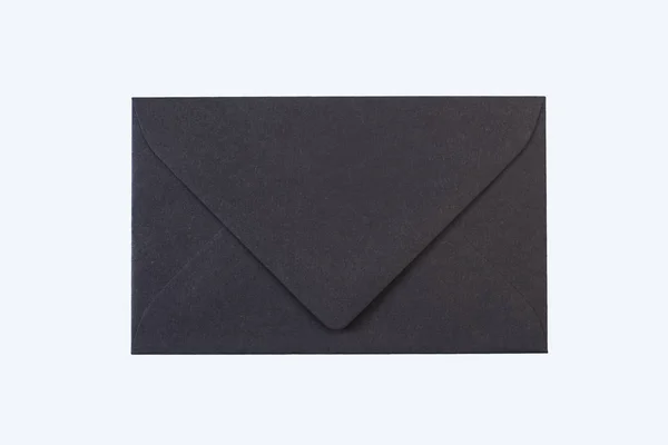 Envelopes Pretos Uma Visão Perto — Fotografia de Stock