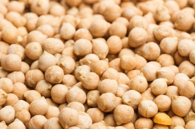 Yakından bakıldığında çiğ nohut