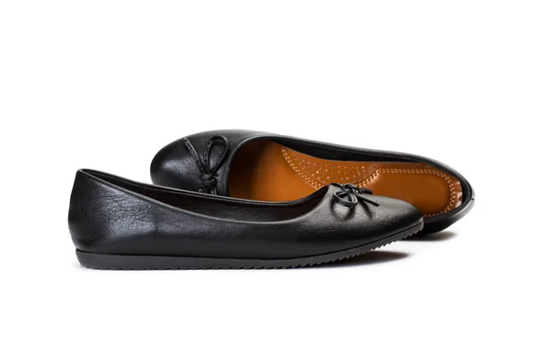 Zole Edilmiş Bir Görünümde Bir Çift Siyah Ayakkabı — Stok fotoğraf