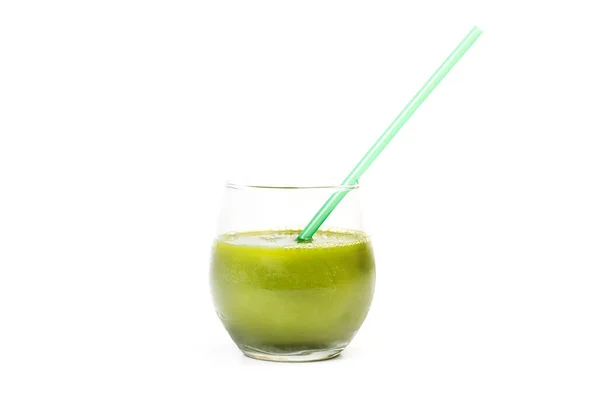 Kiwi Succo Naturale Sfondo Bianco — Foto Stock