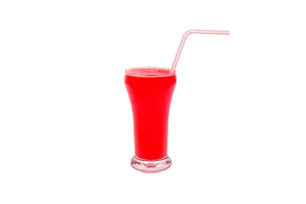 Ein Glas Erdbeersaft — Stockfoto