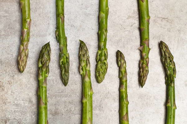 Asparagi Verdi Tavolo Cucina Marmo — Foto Stock