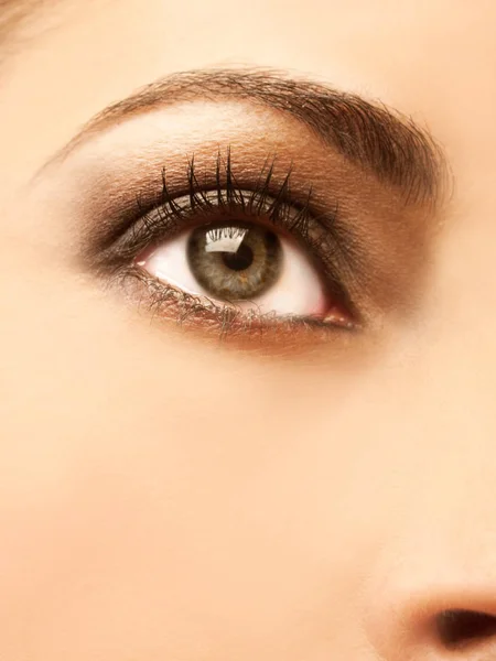 Ein Weibliches Auge Mit Einem Beauty Make — Stockfoto