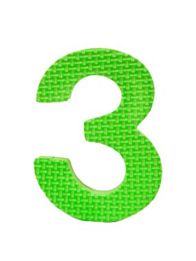 Üç numara şeklinde oyuncak.