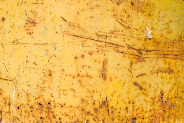 Abstract Corroded Rusty Metal Background Texture Yellow Brown — Stock Photo, Image