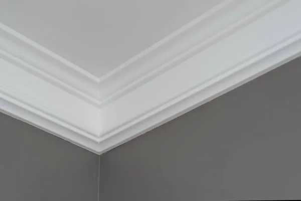 Details Interior Close Ceiling Moldings Part Intricate Corner — Stock Photo, Image
