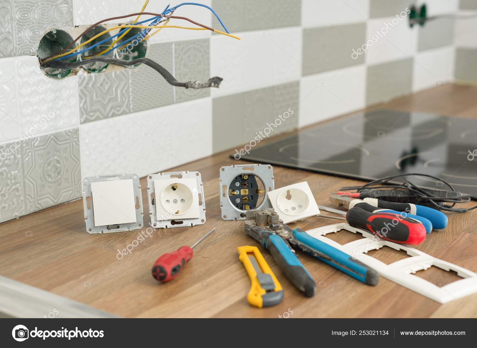 Install Electrical Outlet >> Preparing To Install An Electrical Outlet Closeup Of Install Electrical Outlet >> Preparing To Install An Electrical Outlet Closeup Of