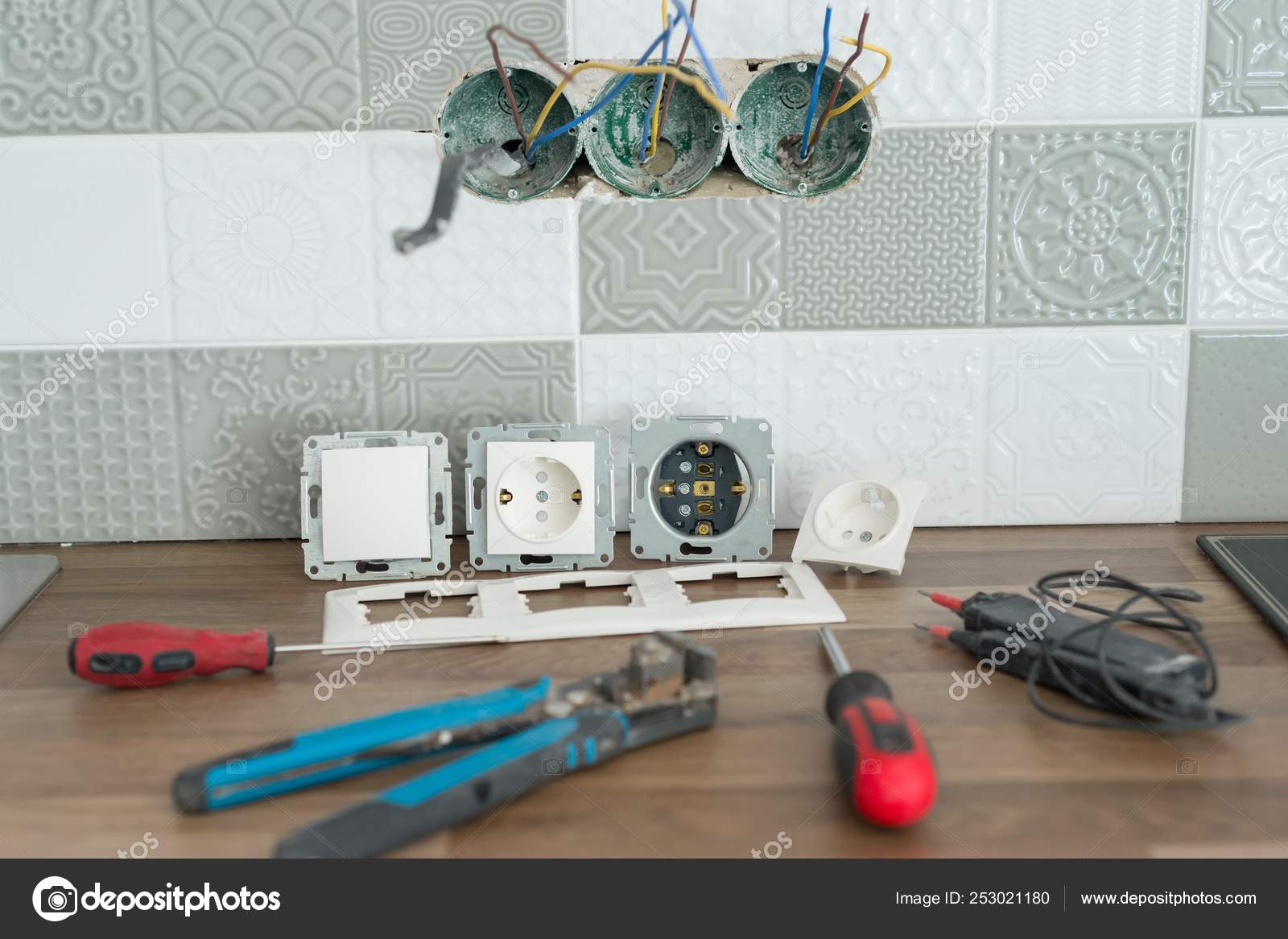 Install Electrical Outlet >> Preparing To Install An Electrical Outlet Closeup Of Install Electrical Outlet >> Preparing To Install An Electrical Outlet Closeup Of