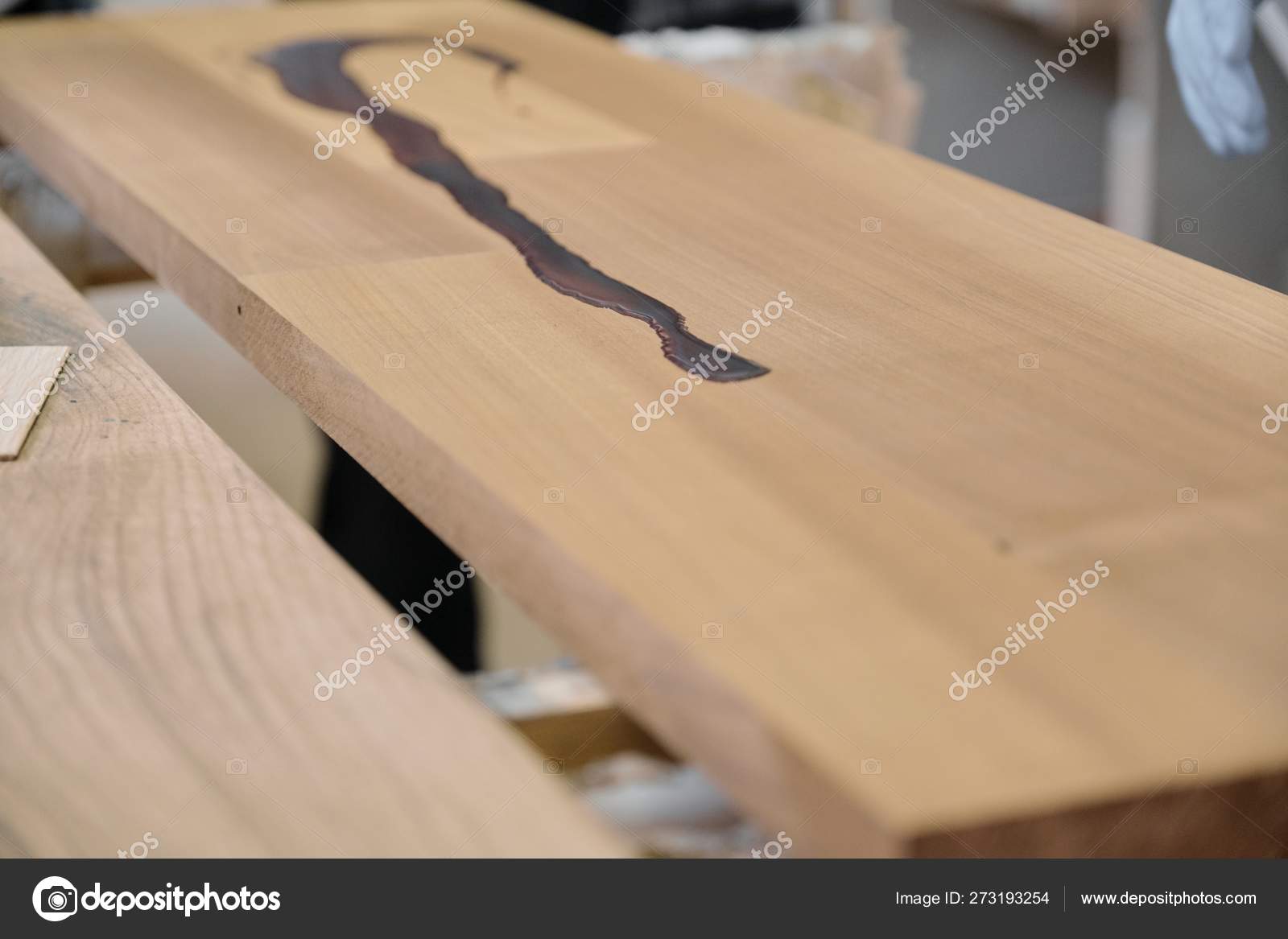 Finishing Protective Coating For Wood Close Up Stock Photo