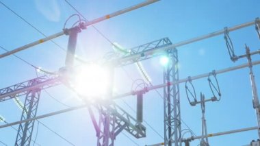 seramik izolatörler ile elektrik dağıtım Trafo Merkezi