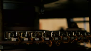 türbin kanatları üreten elektrik döndürmek görünümü Kapat