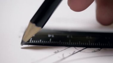 Makro Oluşturucu planı ile kağıt üzerinde düz çizgi çizer