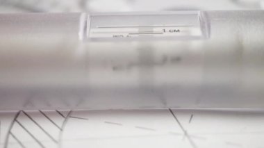 makro enstrüman çizim ile iş yerinde kullanılan ölçme