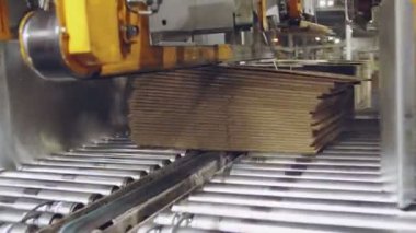 üretim hattı formları ve bağları karton kutular dükkanda kazık