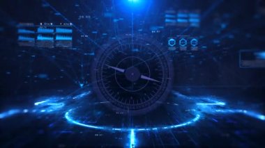 Dijital teknoloji ve bilim arka plan