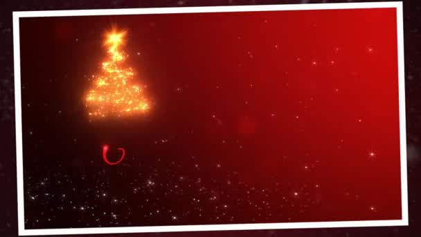 Neşeli Noel Kartpostalı Xmas — Stok video