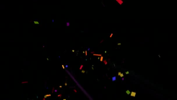 Mariposas Confetti Para Fiesta Proyectos Vacaciones Canal Alfa — Vídeo de stock