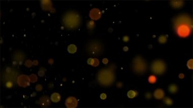 Noel altın ışık parlaklık parçacıklar bokeh döngü-siyah arka plan, tatil tebrik tebrik parti mutlu yeni yıl, yılbaşı kutlama kavramı üzerinde güçlü 
