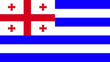 İnanılmaz Ajaria vektör. Vatandaşları bayraklarını dünya ülke dönüm 