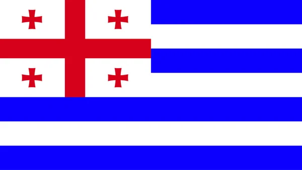 Vector Increíble Ajaria Banderas Nacionales Países Del Mundo Girando — Foto de Stock