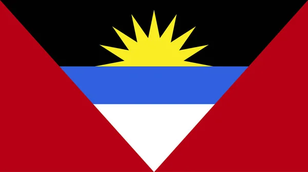 Vektor Úžasné Antigua Barbuda Státní Vlajky Otáčení Země Světa — Stock fotografie