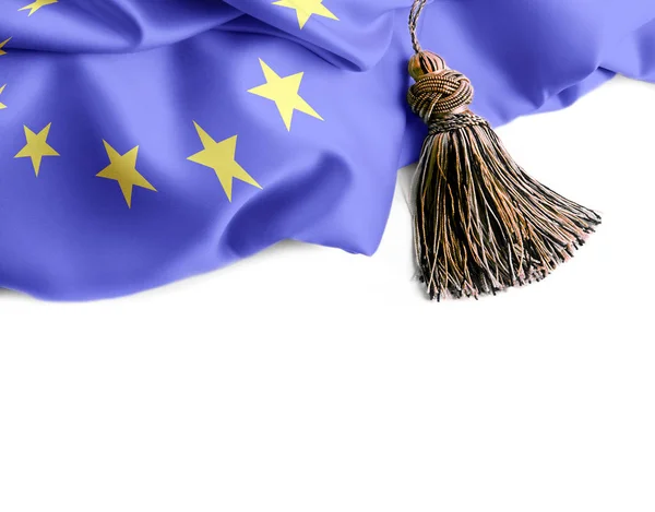 Flag of European Union . Nationals flags of world country turning on transparent background