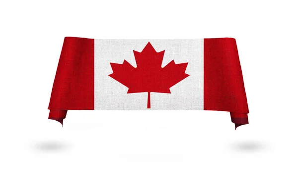 Bandeira Canadá Bandeiras Nacionais País Mundial — Fotografia de Stock