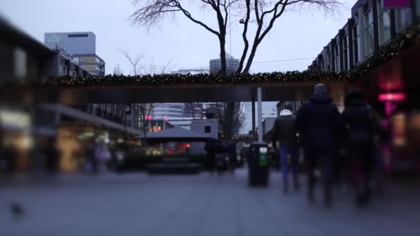 Noel Alışveriş Kara Cuma Noel Şenlikli Video Arka Plan Bulanık — Stok video