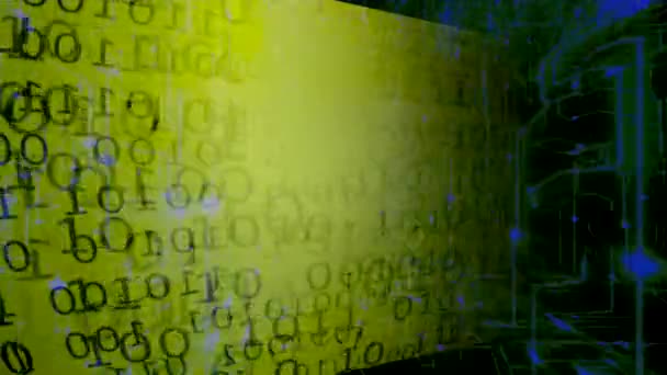 Código Binário Antecedentes Abstract Big Data Fluxo Dados — Vídeo de Stock