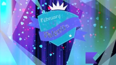 Parlak kalp. Sevgililer günü. Kalpleri ile arka plan