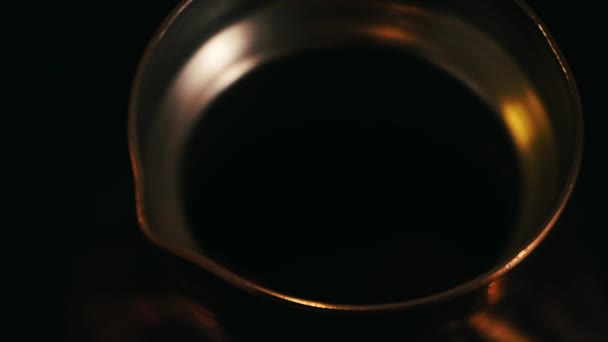 Кава Пивоварного Аромат Кави Турецькому Стилі — стокове відео