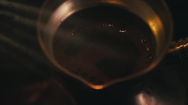 Caffè Preparazione Aroma Caffè Stile Turco — Video Stock