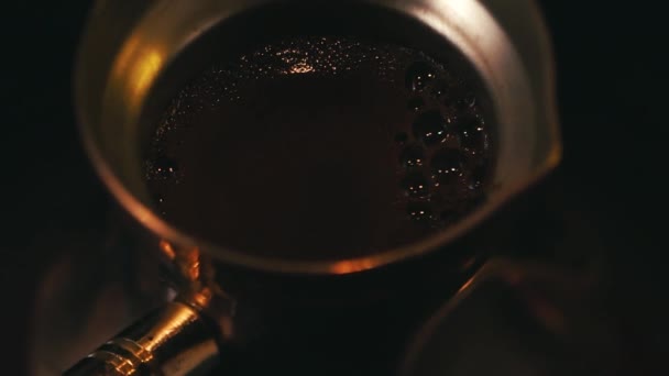 Cerveza Café Aroma Café Estilo Turco — Vídeo de stock