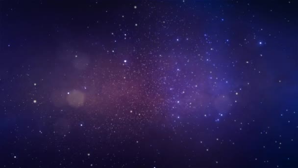 Droga Mleczna Gromada Gwiazd Osocza Przestrzeni Kosmicznej — Wideo stockowe
