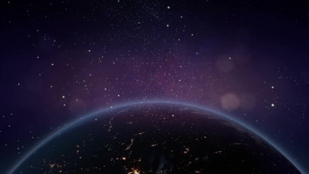 Скопление Звезд Плазма Открытом Космосе — стоковое видео