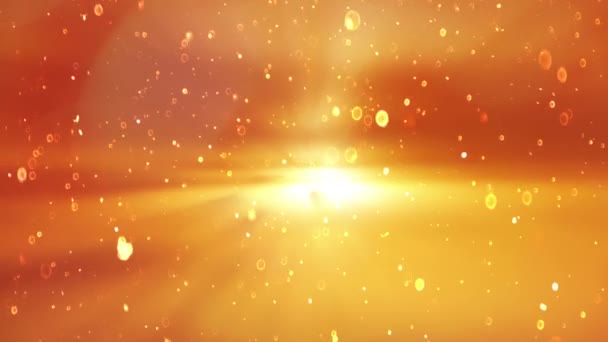 Coucher Soleil Scénique Particule Sur Fond Nuageux Lever Soleil — Video