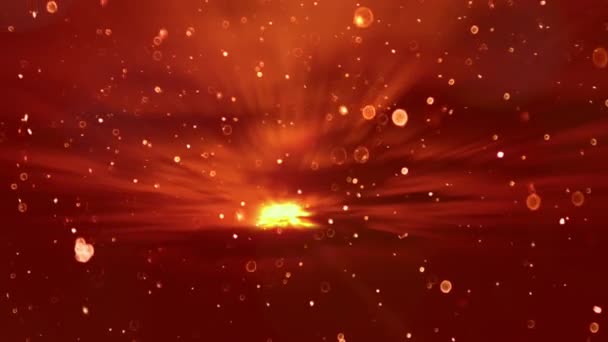 Сценический Закат Частица Туманном Фоне Восход Солнца — стоковое видео