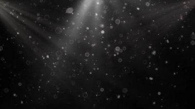 Renkli Shining dairesel. Karanlık bir arka plan üzerinde sinematik fişekleri ışık spot aydınlatma parlama animasyon soyut parçacık 