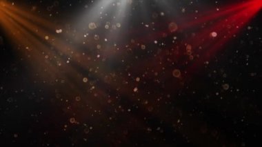 Renkli Shining dairesel. Karanlık bir arka plan üzerinde sinematik fişekleri ışık spot aydınlatma parlama animasyon soyut parçacık 
