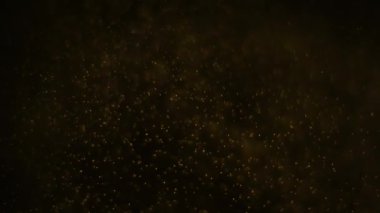Altın toz arka plan. Toz altın parçacıkları. Animasyon arka plan 