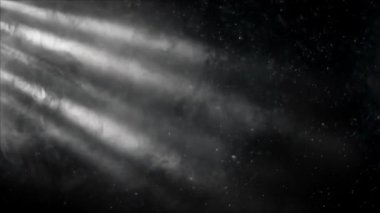 Güneş ışınları. Atmosfer. Toz parçacıkları. Animasyon arka plan 