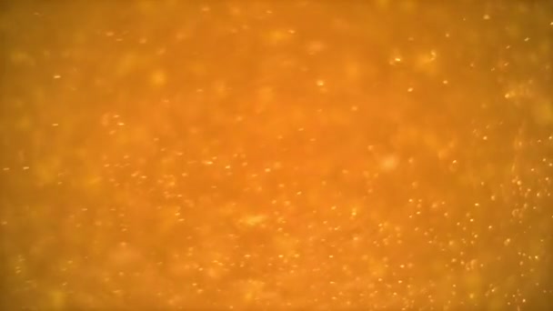 Golden Dust Background Golden Particles Dust Animation Background Beer Foam — Stock Video