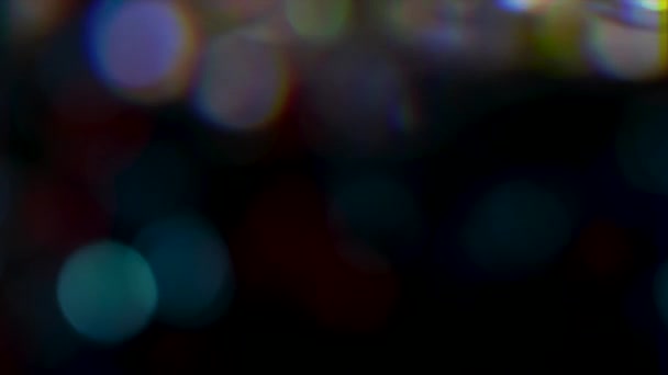 Lumières Multicolores Avec Bokeh — Video