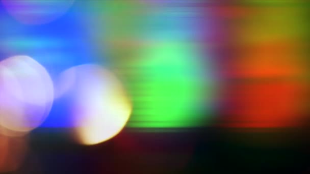 明亮多彩的散景灯 — 图库视频影像