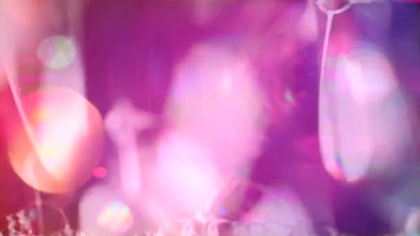 明亮多彩的散景灯 — 图库视频影像