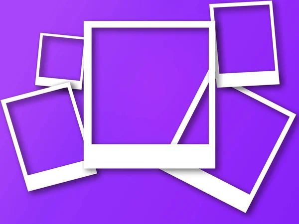 stock image Photo frames with space for text and soft shadow. Illustration