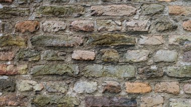 Tuğla ve tuğla işi. Eski tuğla duvarın dokusu